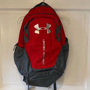 Under Armour Storm Backpack in Red and Gray